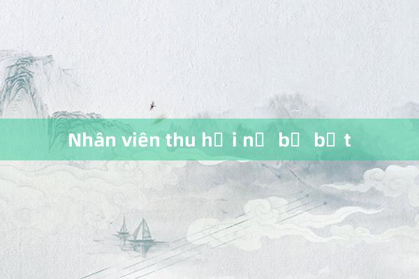 Nhân viên thu hồi nợ bị bắt