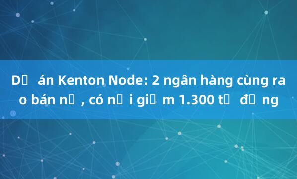 Dự án Kenton Node: 2 ngân hàng cùng rao bán nợ， có nơi giảm 1.300 tỷ đồng