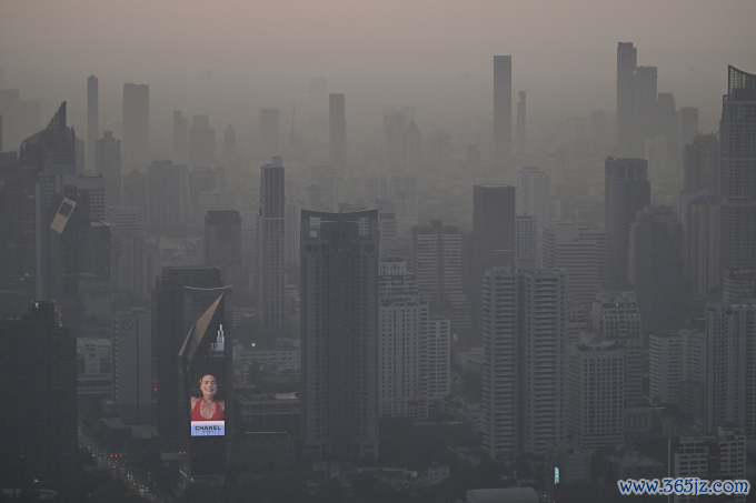 Ô nhiễm không khí ở Bangkok， thủ đô Thái Lan， ngày 20/1. Ảnh: AFP